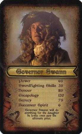 2007 Top Trumps Specials Pirates of the Caribbean At World's End #NNO Governor Swann Front