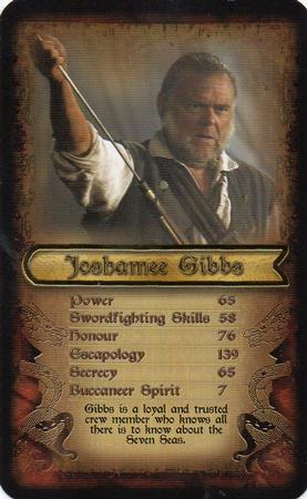 2007 Top Trumps Specials Pirates of the Caribbean At World's End #NNO Joshamee Gibbs Front