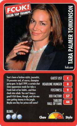 2005 Top Trumps Limited Editions FCUK! Celebs #NNO Tara Palmer-Tomkinson Front