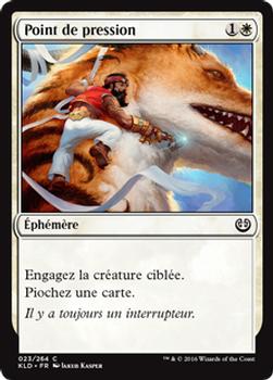 2016 Magic the Gathering Kaladesh French #23 Point de pression Front