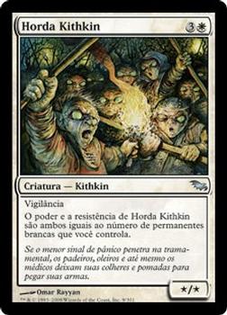 2008 Magic the Gathering Shadowmoor Portuguese #9 Horda Kithkin Front