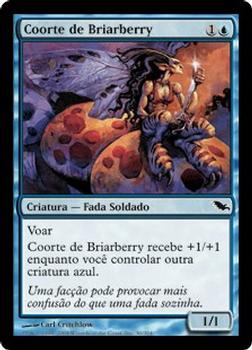 2008 Magic the Gathering Shadowmoor Portuguese #30 Coorte de Briarberry Front
