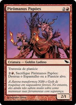 2008 Magic the Gathering Shadowmoor Portuguese #85 Pirômanos Papões Front