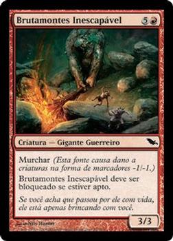 2008 Magic the Gathering Shadowmoor Portuguese #95 Brutamontes Inescapável Front