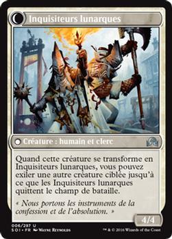 2016 Magic the Gathering Shadows over Innistrad French #6 Missionnaires avacyniens // Inquisiteurs lunarques Back