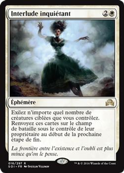 2016 Magic the Gathering Shadows over Innistrad French #16 Interlude inquiétant Front