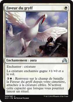 2016 Magic the Gathering Shadows over Innistrad French #20 Faveur du gryff Front