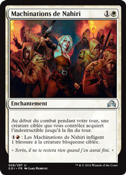 2016 Magic the Gathering Shadows over Innistrad French #28 Machinations de Nahiri Front