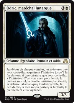 2016 Magic the Gathering Shadows over Innistrad French #31 Odric, maréchal lunarque Front