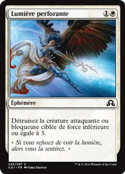2016 Magic the Gathering Shadows over Innistrad French #35 Lumière perforante Front