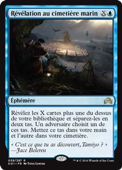 2016 Magic the Gathering Shadows over Innistrad French #59 Révélation au cimetière marin Front