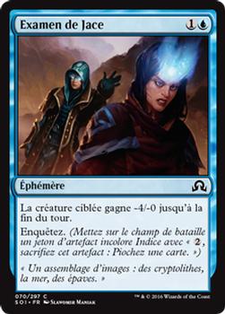 2016 Magic the Gathering Shadows over Innistrad French #70 Examen de Jace Front