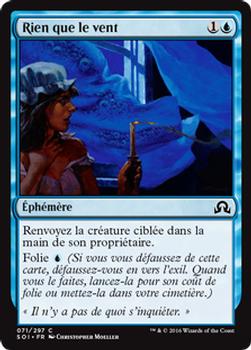 2016 Magic the Gathering Shadows over Innistrad French #71 Rien que le vent Front