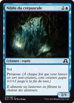 2016 Magic the Gathering Shadows over Innistrad French #76 Niblis du crépuscule Front