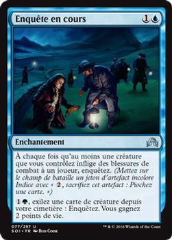 2016 Magic the Gathering Shadows over Innistrad French #77 Enquête en cours Front