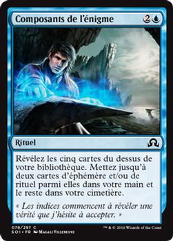2016 Magic the Gathering Shadows over Innistrad French #78 Composants de l'énigme Front