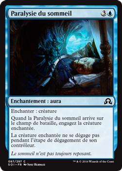 2016 Magic the Gathering Shadows over Innistrad French #87 Paralysie du sommeil Front