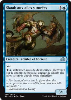 2016 Magic the Gathering Shadows over Innistrad French #90 Skaab aux ailes suturées Front