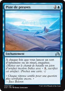 2016 Magic the Gathering Shadows over Innistrad French #93 Piste de preuves Front