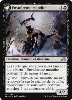 2016 Magic the Gathering Shadows over Innistrad French #97 Envoûteuse maudite // Malédiction infectieuse Front