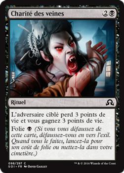 2016 Magic the Gathering Shadows over Innistrad French #98 Charité des veines Front