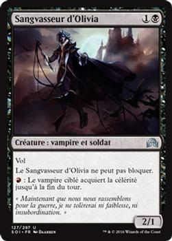 2016 Magic the Gathering Shadows over Innistrad French #127 Sangvasseur d'Olivia Front