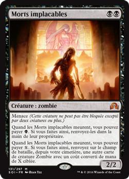 2016 Magic the Gathering Shadows over Innistrad French #131 Morts implacables Front