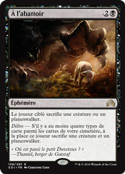 2016 Magic the Gathering Shadows over Innistrad French #139 À l'abattoir Front