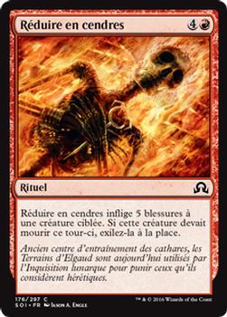 2016 Magic the Gathering Shadows over Innistrad French #176 Réduire en cendres Front