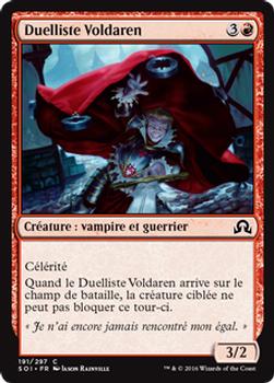 2016 Magic the Gathering Shadows over Innistrad French #191 Duelliste Voldaren Front