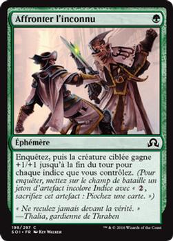 2016 Magic the Gathering Shadows over Innistrad French #198 Affronter l'inconnu Front