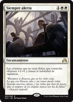2016 Magic the Gathering Shadows over Innistrad Spanish #1 Siempre alerta Front