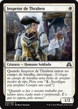 2016 Magic the Gathering Shadows over Innistrad Portuguese #44 Inspetor de Thraben Front