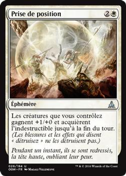 2016 Magic the Gathering Oath of the Gatewatch French #26 Prise de position Front
