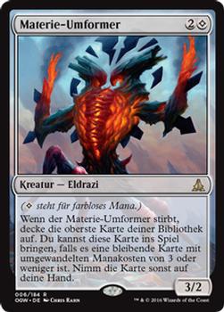 2016 Magic the Gathering Oath of the Gatewatch German #6 Materie-Umformer Front