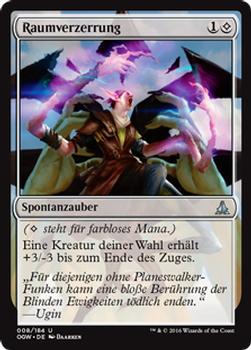 2016 Magic the Gathering Oath of the Gatewatch German #8 Raumverzerrung Front