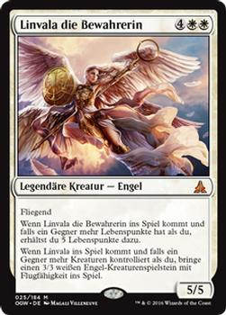 2016 Magic the Gathering Oath of the Gatewatch German #25 Linvala die Bewahrerin Front
