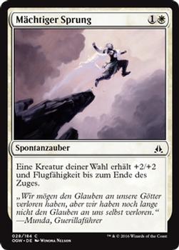 2016 Magic the Gathering Oath of the Gatewatch German #28 Mächtiger Sprung Front