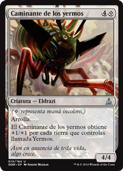 2016 Magic the Gathering Oath of the Gatewatch Spanish #10 Caminante de los yermos Front