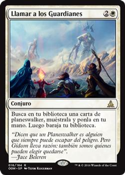 2016 Magic the Gathering Oath of the Gatewatch Spanish #16 Llamar a los Guardianes Front
