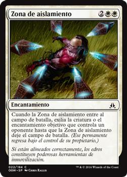 2016 Magic the Gathering Oath of the Gatewatch Spanish #22 Zona de aislamiento Front