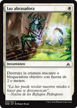 2016 Magic the Gathering Oath of the Gatewatch Spanish #33 Luz abrasadora Front