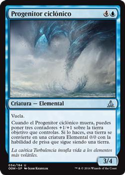 2016 Magic the Gathering Oath of the Gatewatch Spanish #54 Progenitor ciclónico Front