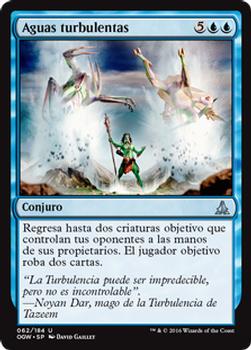 2016 Magic the Gathering Oath of the Gatewatch Spanish #62 Aguas turbulentas Front