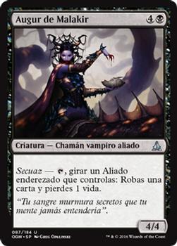 2016 Magic the Gathering Oath of the Gatewatch Spanish #87 Augur de Malakir Front