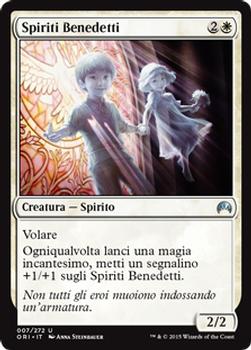 2015 Magic the Gathering Magic Origins Italian #7 Spiriti Benedetti Front