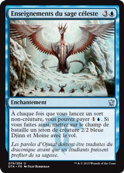2015 Magic the Gathering Dragons of Tarkir French #79 Enseignements du sage céleste Front