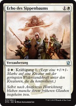 2015 Magic the Gathering Dragons of Tarkir German #15 Echo des Sippenbaums Front