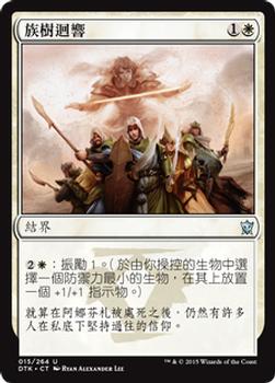 2015 Magic the Gathering Dragons of Tarkir Chinese Traditional #15 族樹迴響 Front