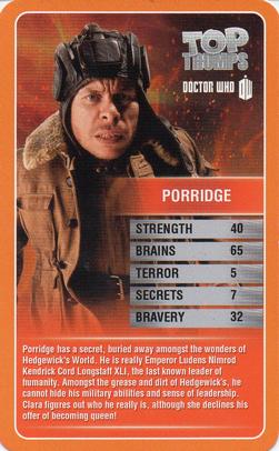 2013 Top Trumps Doctor Who #NNO Porridge Front